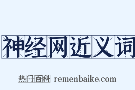 神经网近义词是什么意思的图片